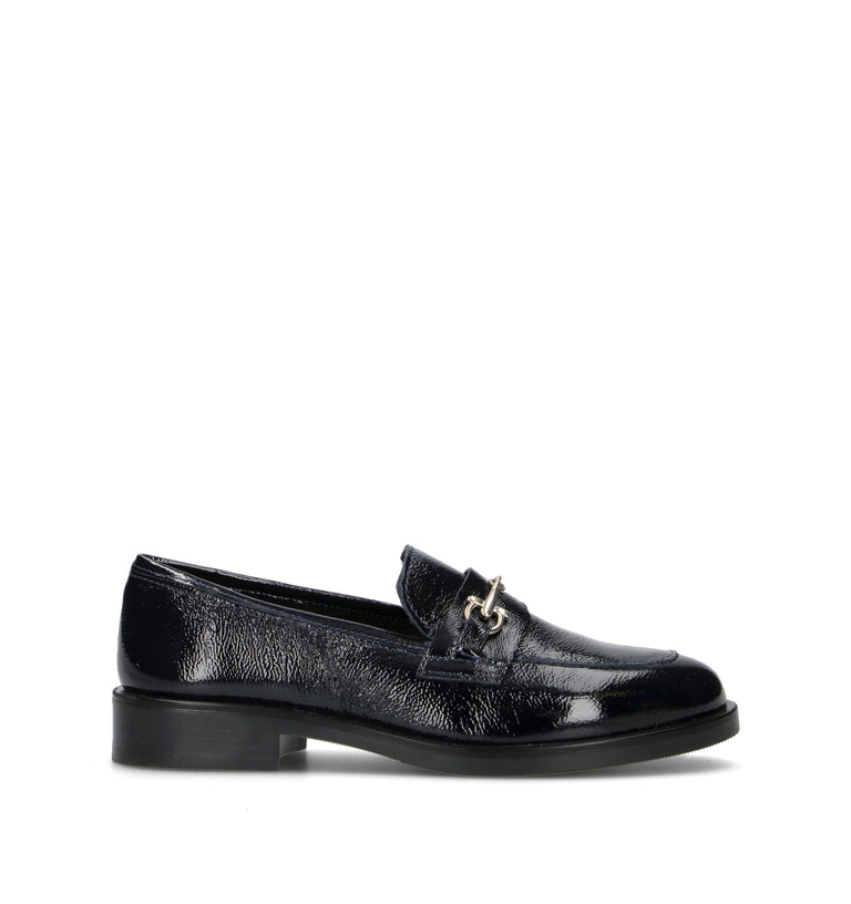 ROSA E ROSA Mocassino donna nero in pelle