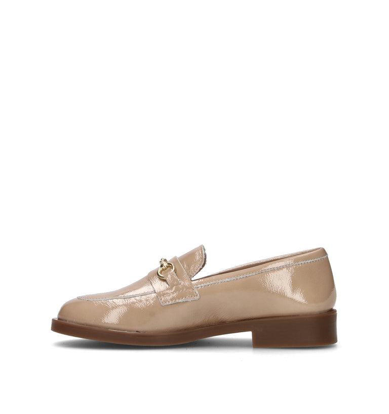 ROSA E ROSA Mocassino donna tortora in pelle
