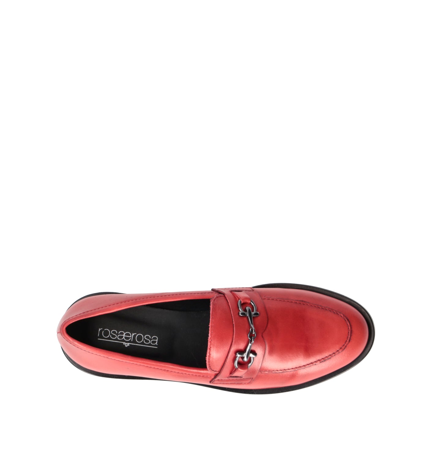 ROSA E ROSA Mocassino donna rosso in pelle