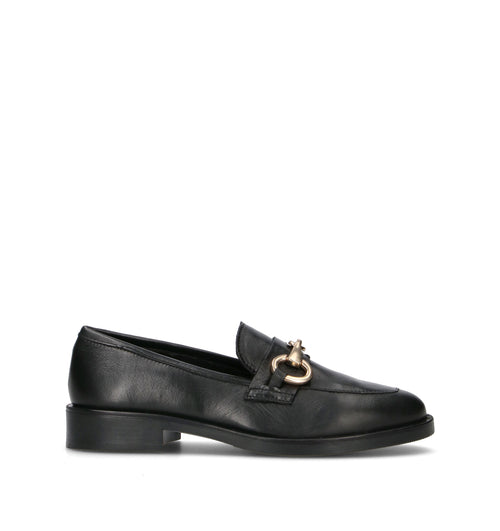 ROSA E ROSA Mocassino donna nero in pelle