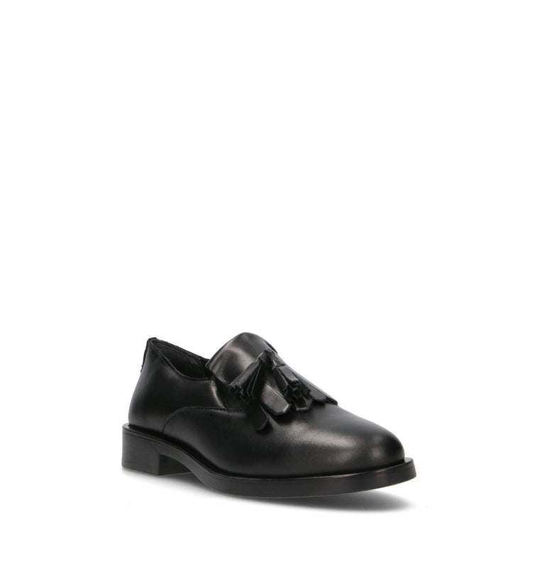 VARIOPINTO Mocassino donna nero in pelle