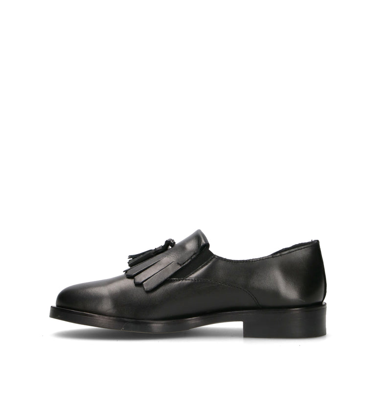 VARIOPINTO Mocassino donna nero in pelle
