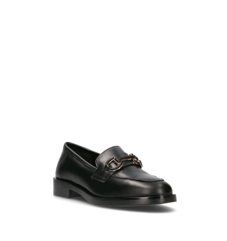 VARIOPINTO Mocassino donna nero in pelle