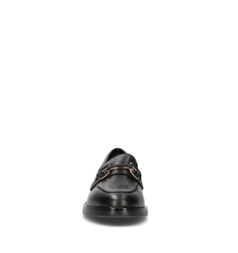 VARIOPINTO Mocassino donna nero in pelle