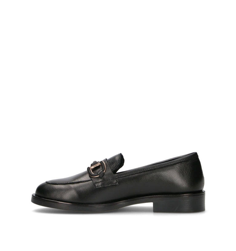 VARIOPINTO Mocassino donna nero in pelle
