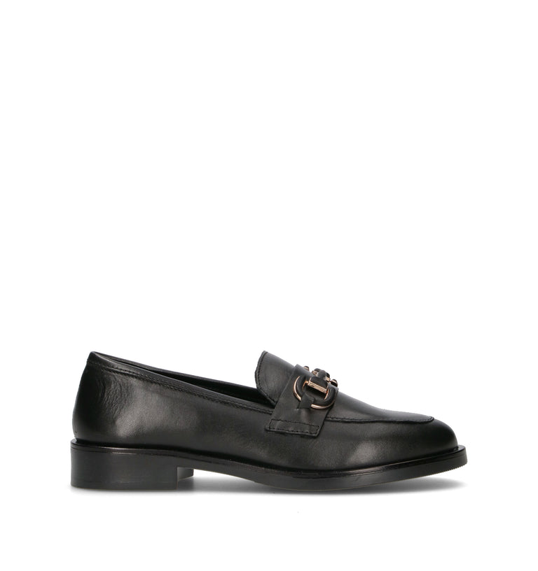 VARIOPINTO Mocassino donna nero in pelle