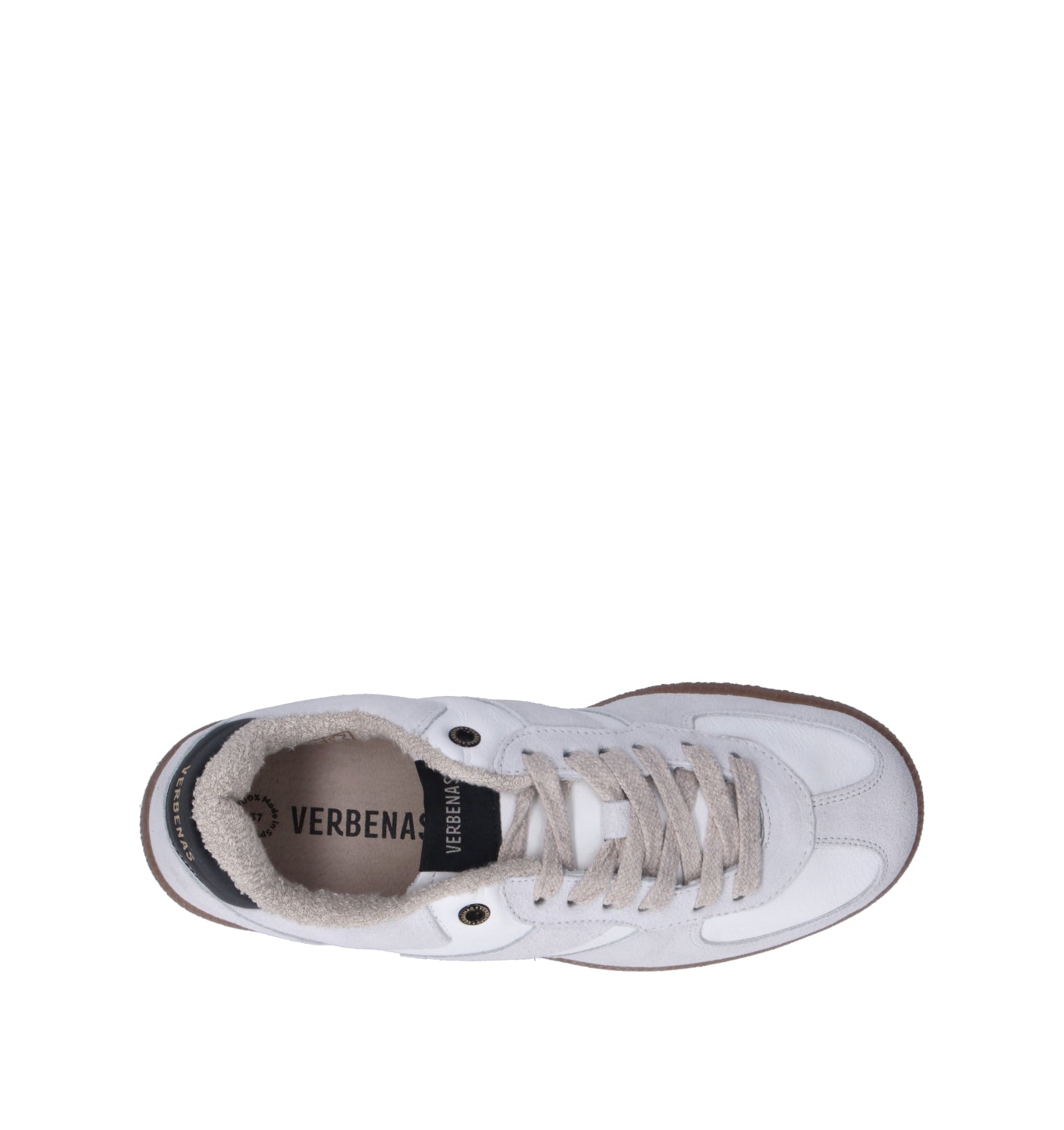 VERBENAS Sneaker donna bianca in pelle