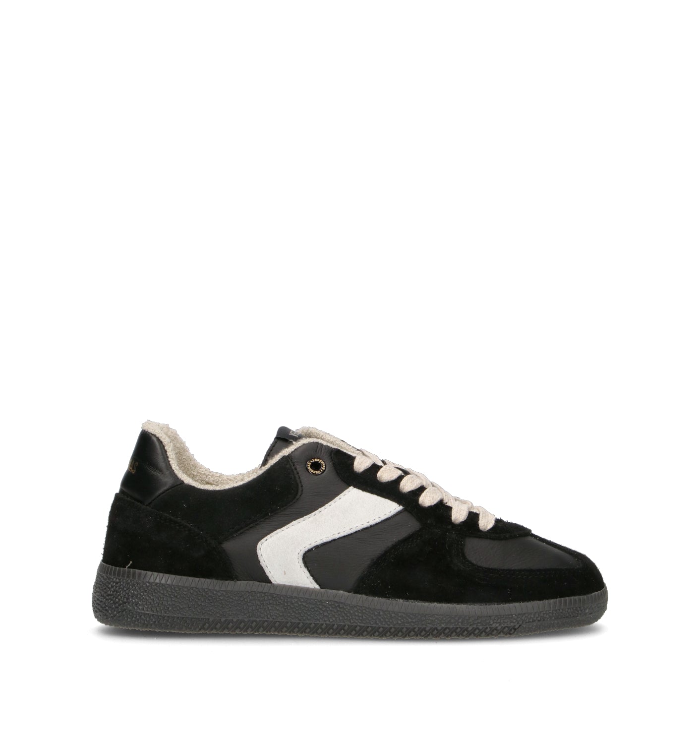 VERBENAS Sneaker donna nera in pelle