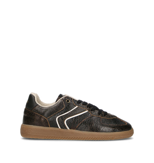 VERBENAS Sneaker donna nera in pelle