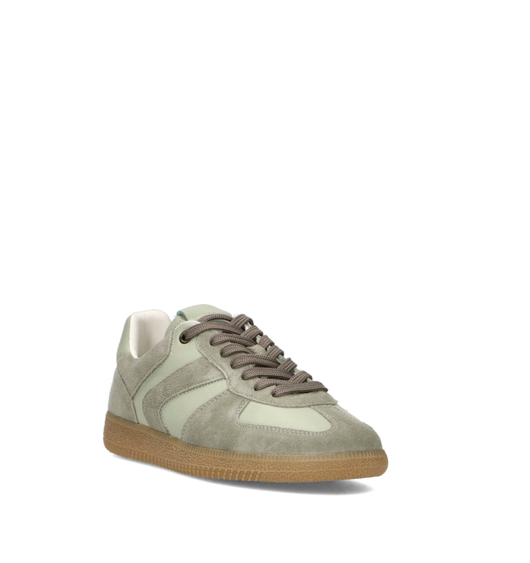 VERBENAS Sneaker donna verde in suede