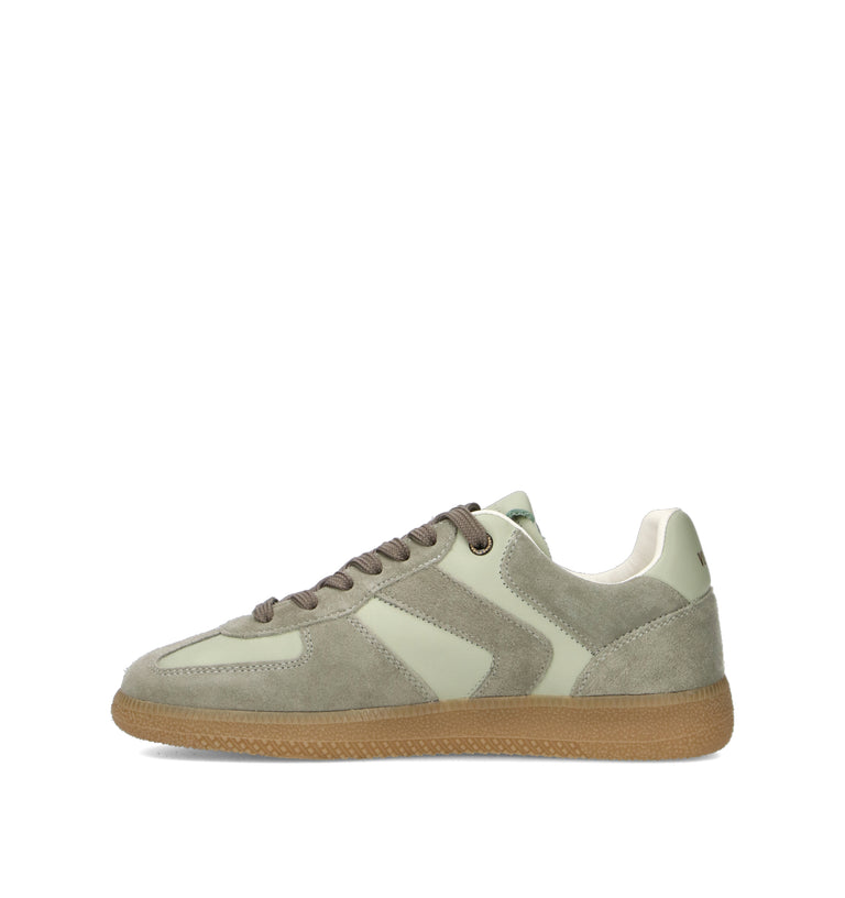 VERBENAS Sneaker donna verde in suede