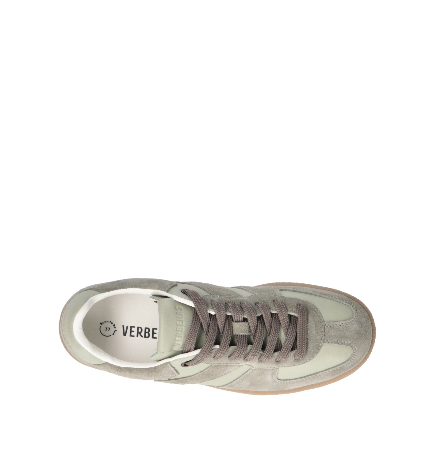 VERBENAS Sneaker donna verde in suede
