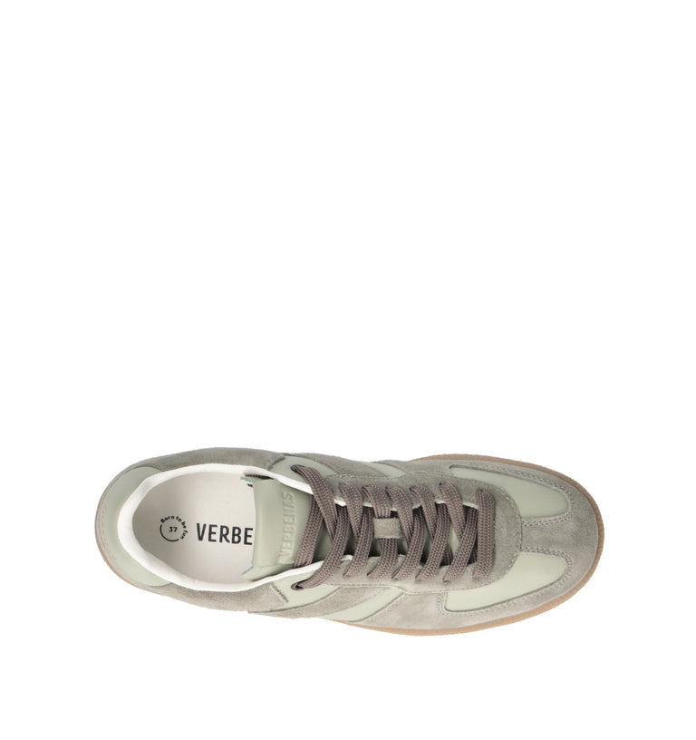 VERBENAS Sneaker donna verde in suede