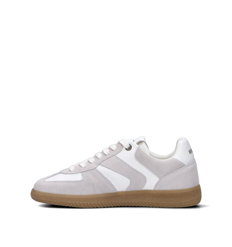 VERBENAS Sneaker donna bianca/grigia in pelle