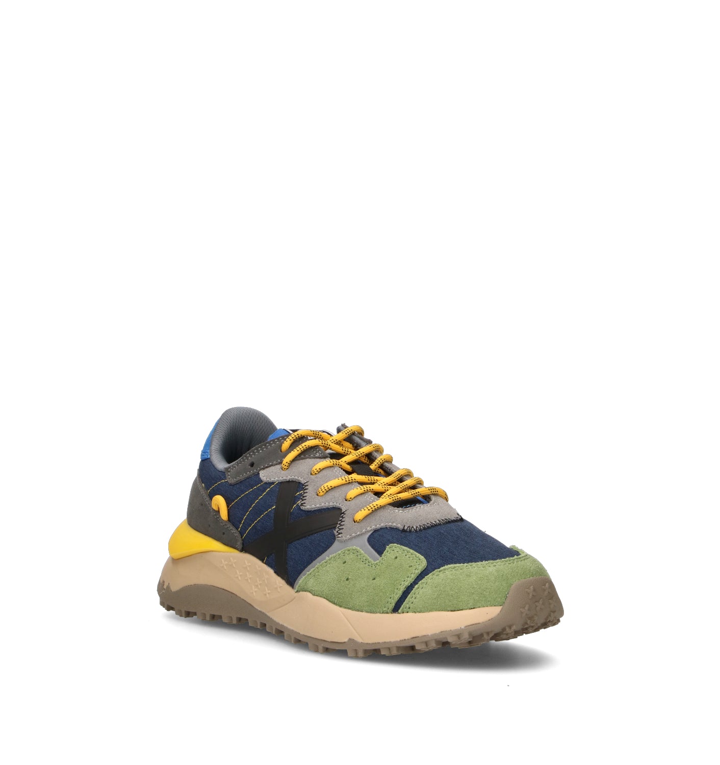 MUNICH SHIBUYA Sneaker uomo blu in suede