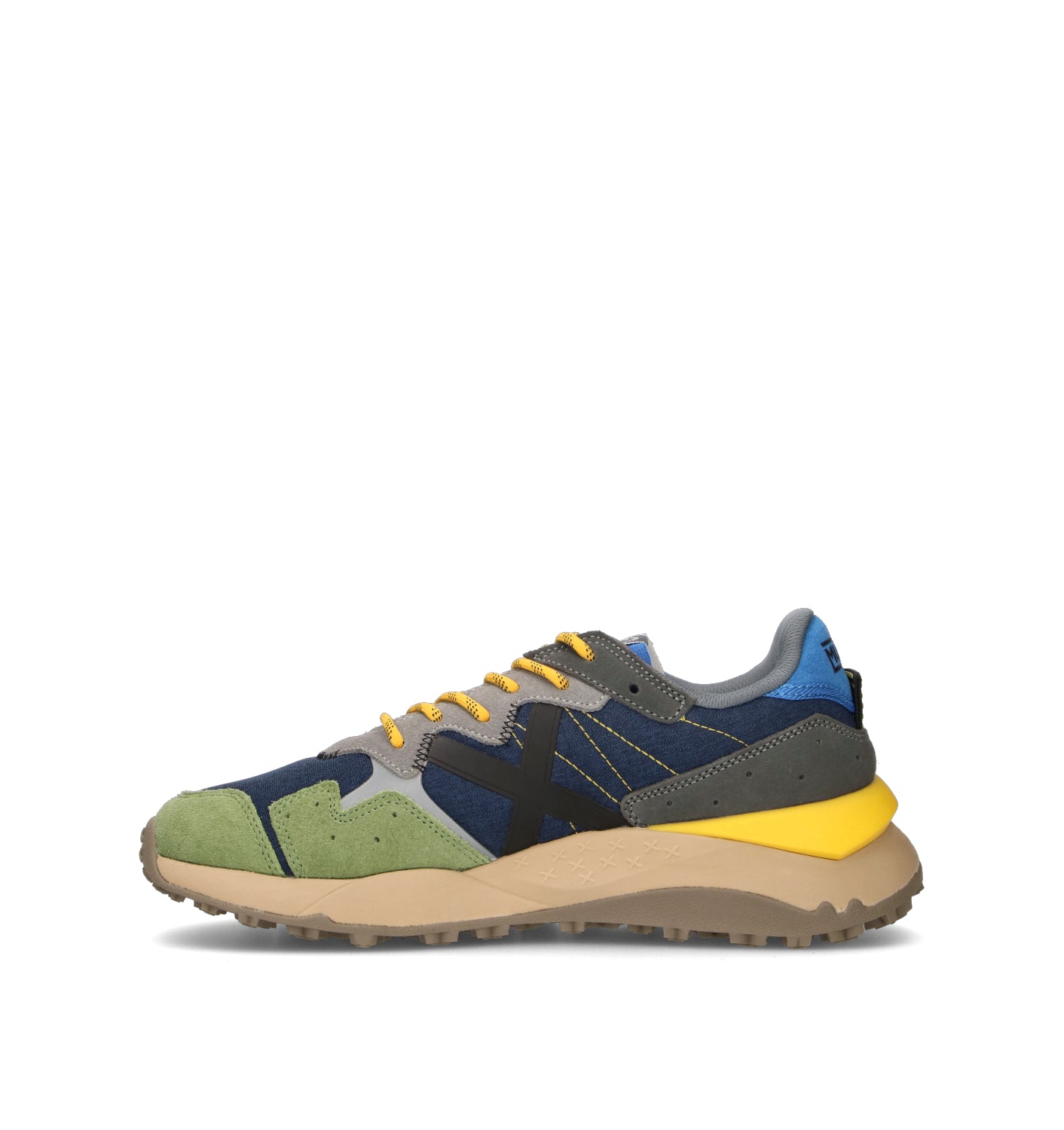 MUNICH SHIBUYA Sneaker uomo blu in suede