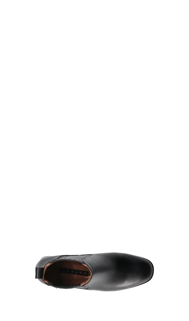 ALBANO Tronchetto donna nero in pelle