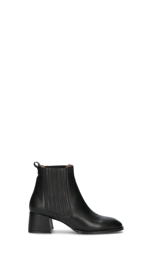 ALBANO Tronchetto donna nero in pelle