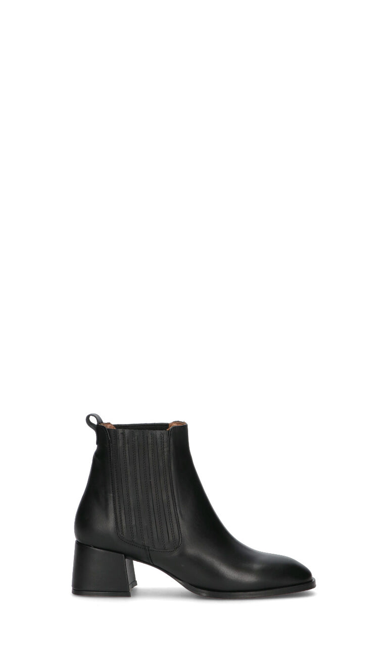 ALBANO Tronchetto donna nero in pelle