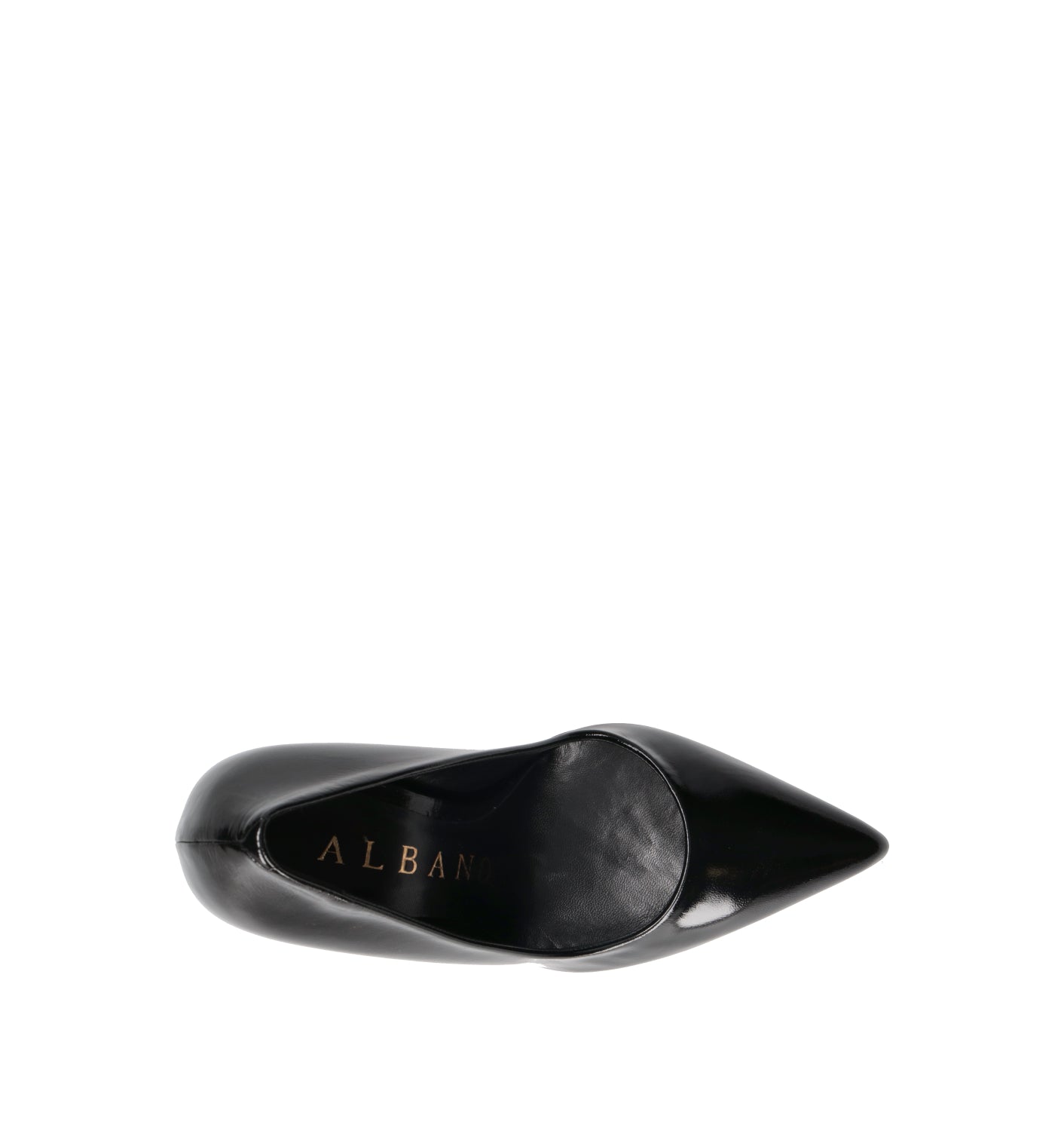 ALBANO Décolleté donna nero in pelle