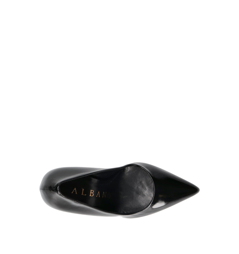 ALBANO Décolleté donna nero in pelle