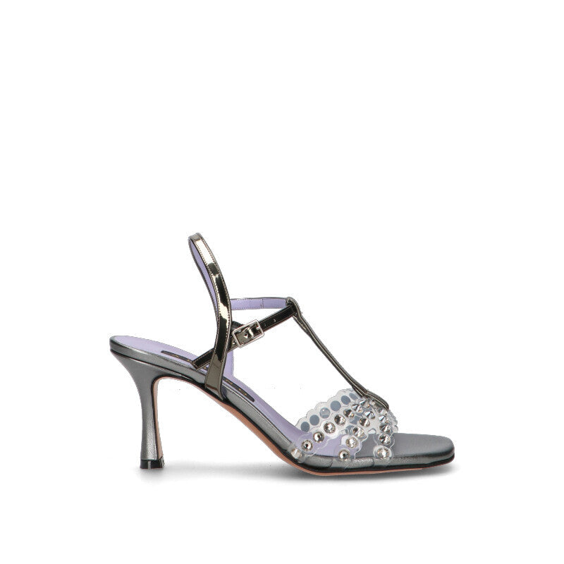 ALBANO Sandalo nero in pelle