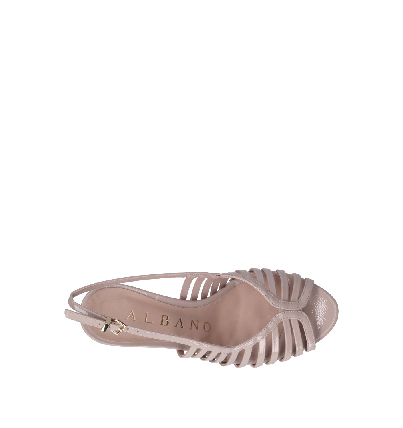 ALBANO Sandalo donna nude in pelle