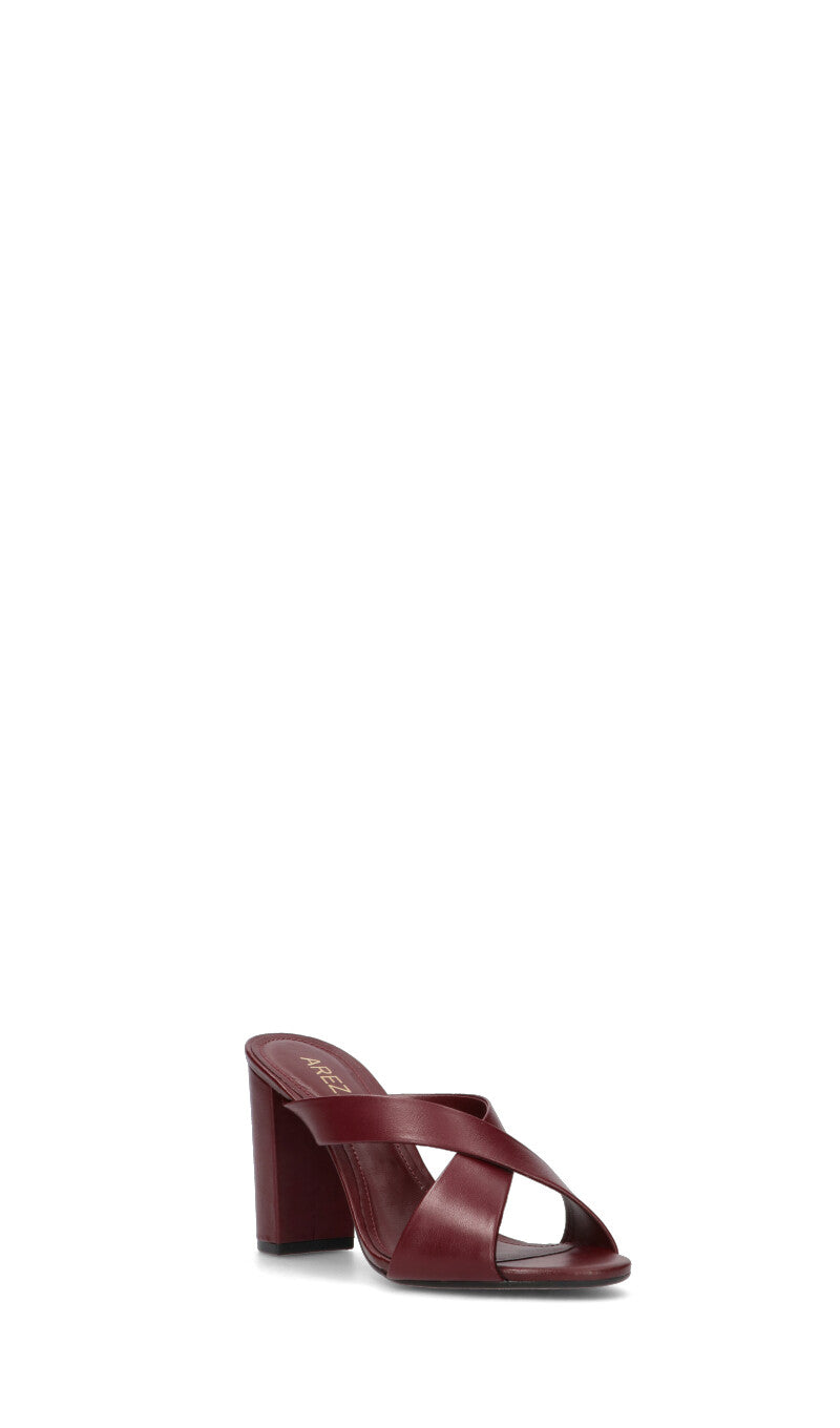 AREZZO Sandalo donna bordeaux in pelle