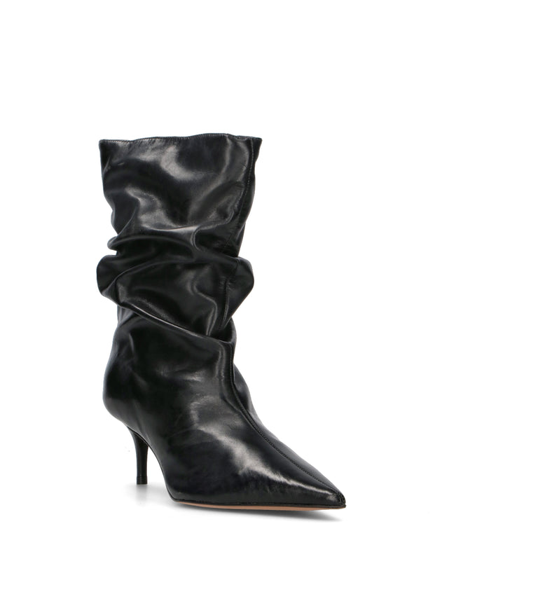 AREZZO Tronchetto donna nero in pelle