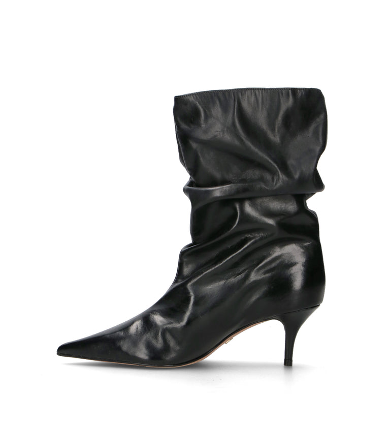 AREZZO Tronchetto donna nero in pelle