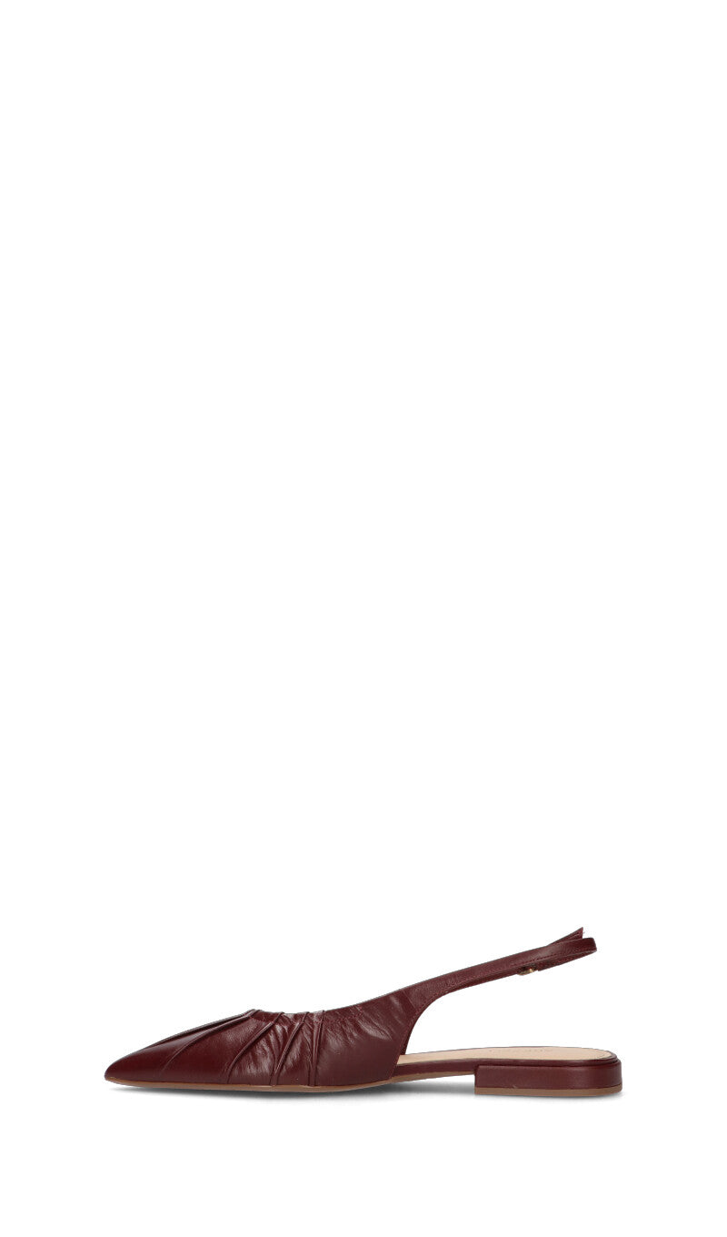 AREZZO Slingback donna bordeaux in pelle