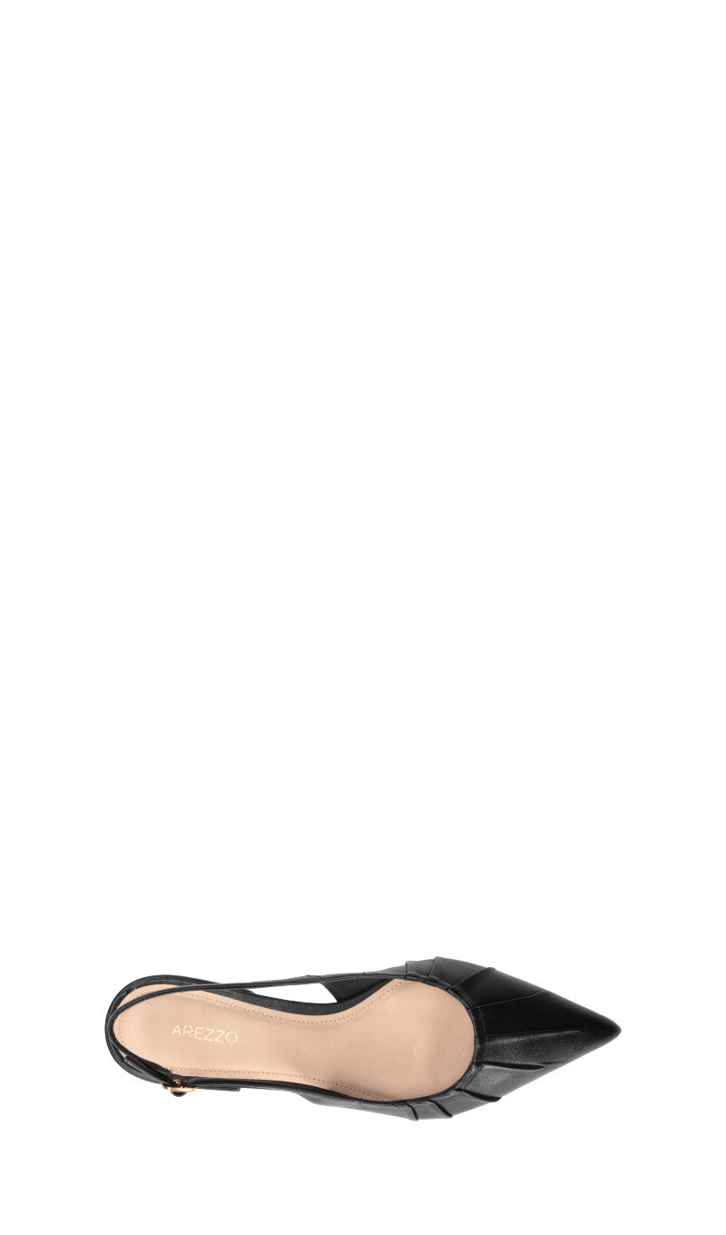 AREZZO Slingback donna nera in pelle