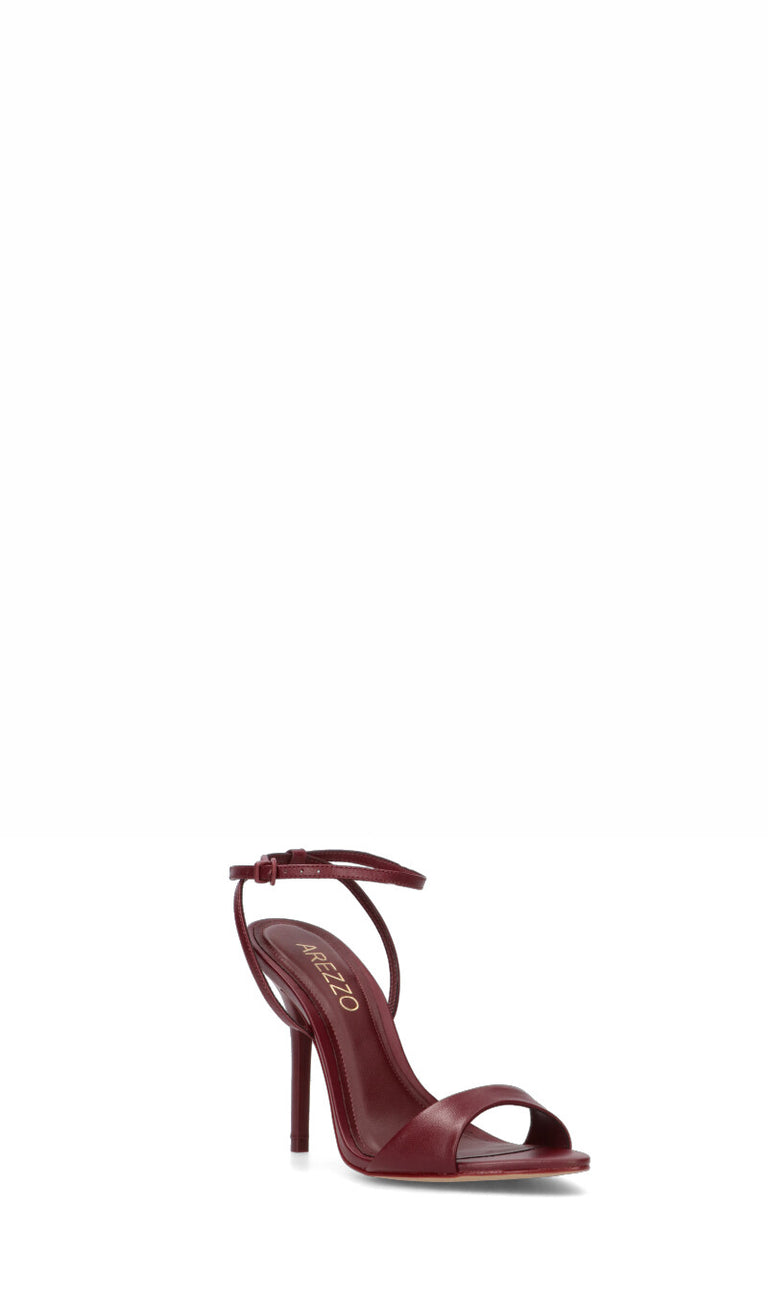AREZZO Sandalo donna bordeaux in pelle