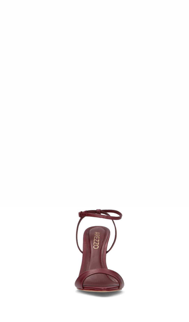 AREZZO Sandalo donna bordeaux in pelle