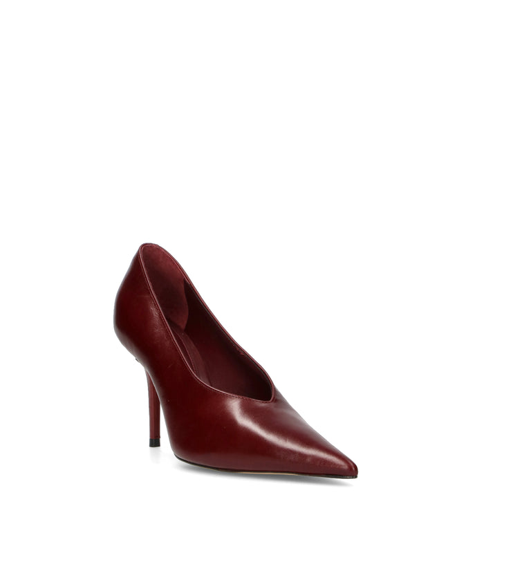 AREZZO Décolleté donna bordeaux in pelle