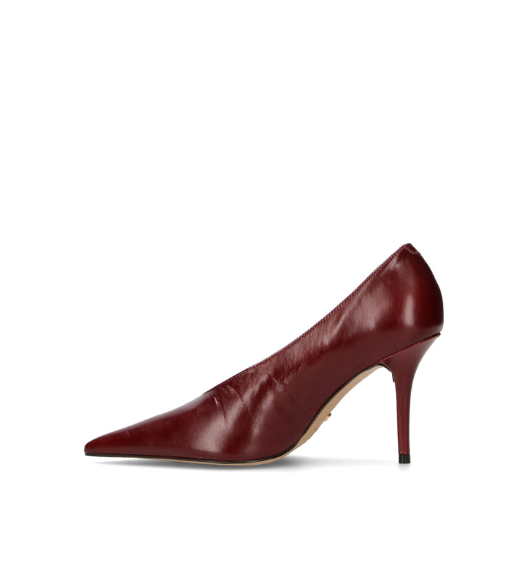 AREZZO Décolleté donna bordeaux in pelle