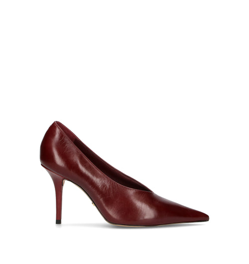 AREZZO Décolleté donna bordeaux in pelle