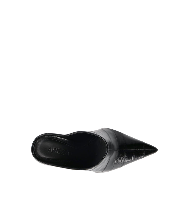 AREZZO Sabot donna nero in pelle