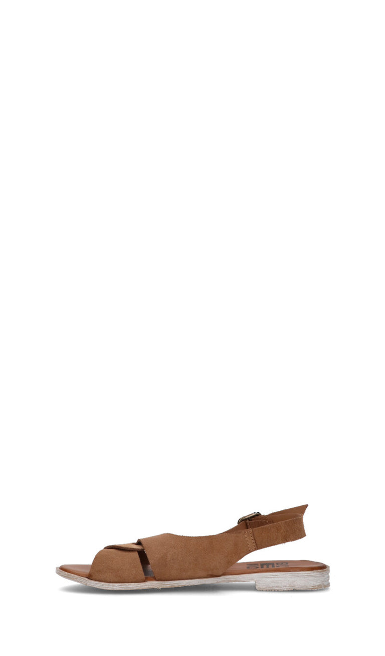 BUENO Sandalo donna marrone in suede