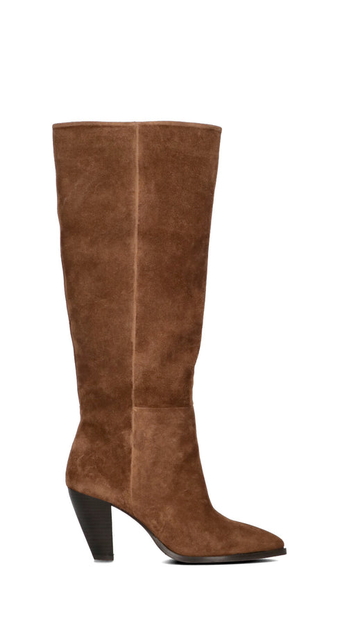 CARMENS Stivale donna marrone in suede