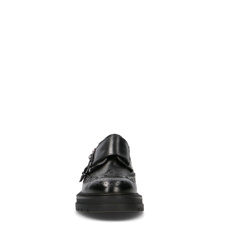 CARMENS Stringata donna nera in pelle