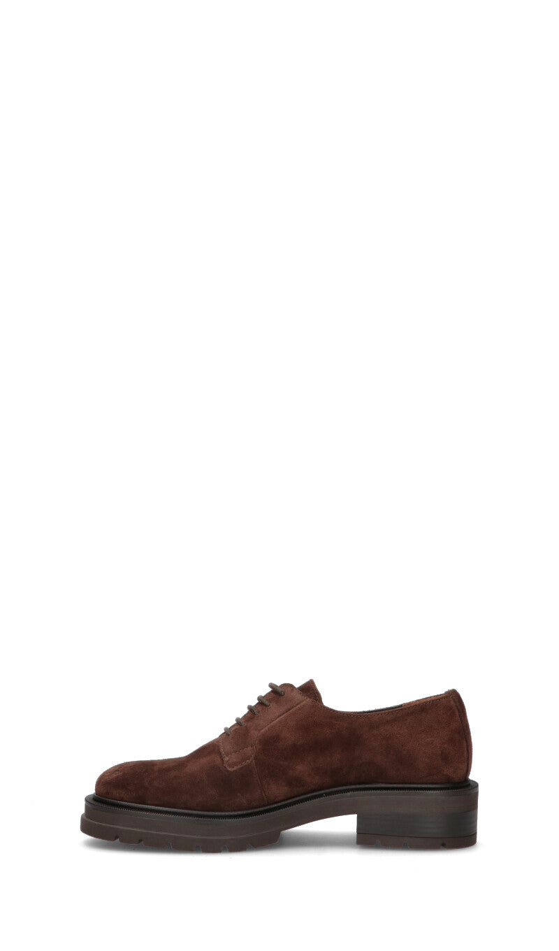 CARMENS Stringata donna marrone in suede