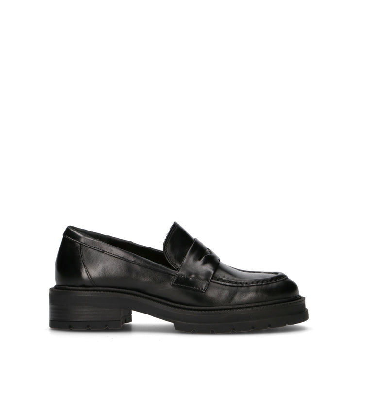 CARMENS Mocassino donna nero in pelle