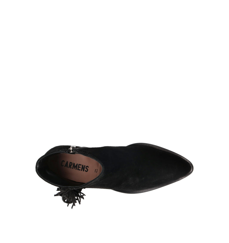 CARMENS Tronchetto donna nero in suede