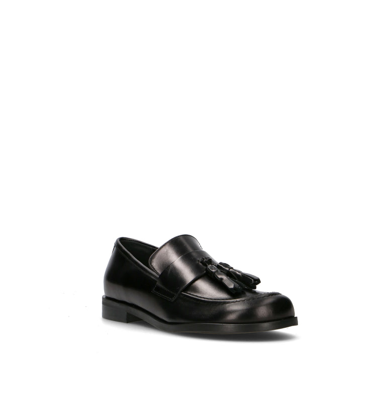 CARMENS Mocassino donna nero in pelle