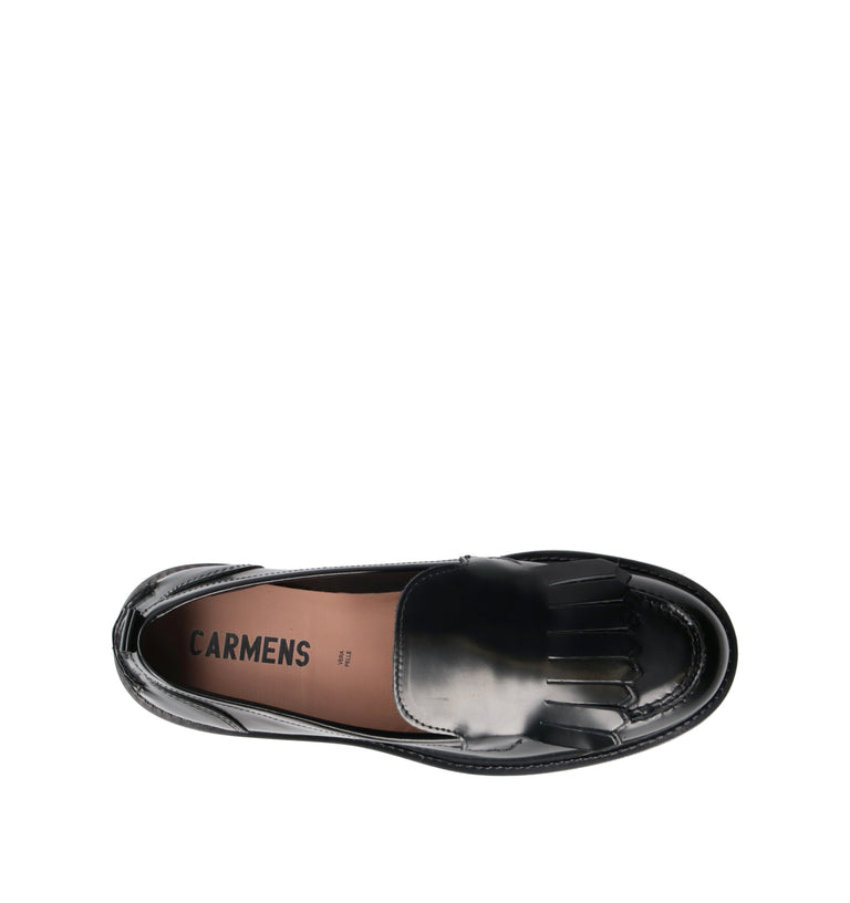 CARMENS Mocassino donna nero in pelle