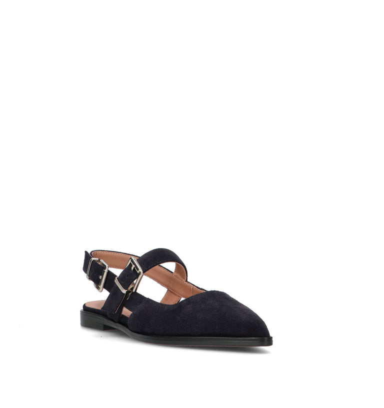 CARMENS Slingback donna blu in suede