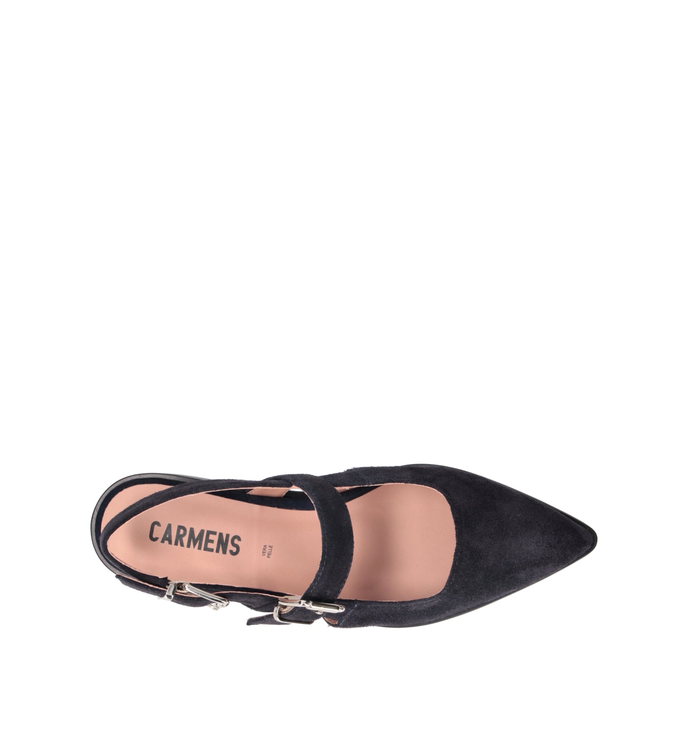 CARMENS Slingback donna blu in suede