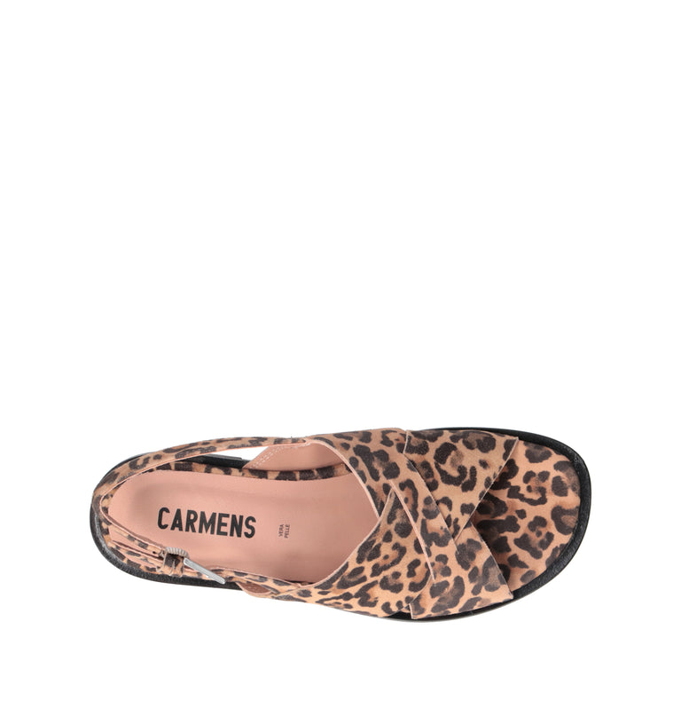 CARMENS Sandalo donna maculato in suede