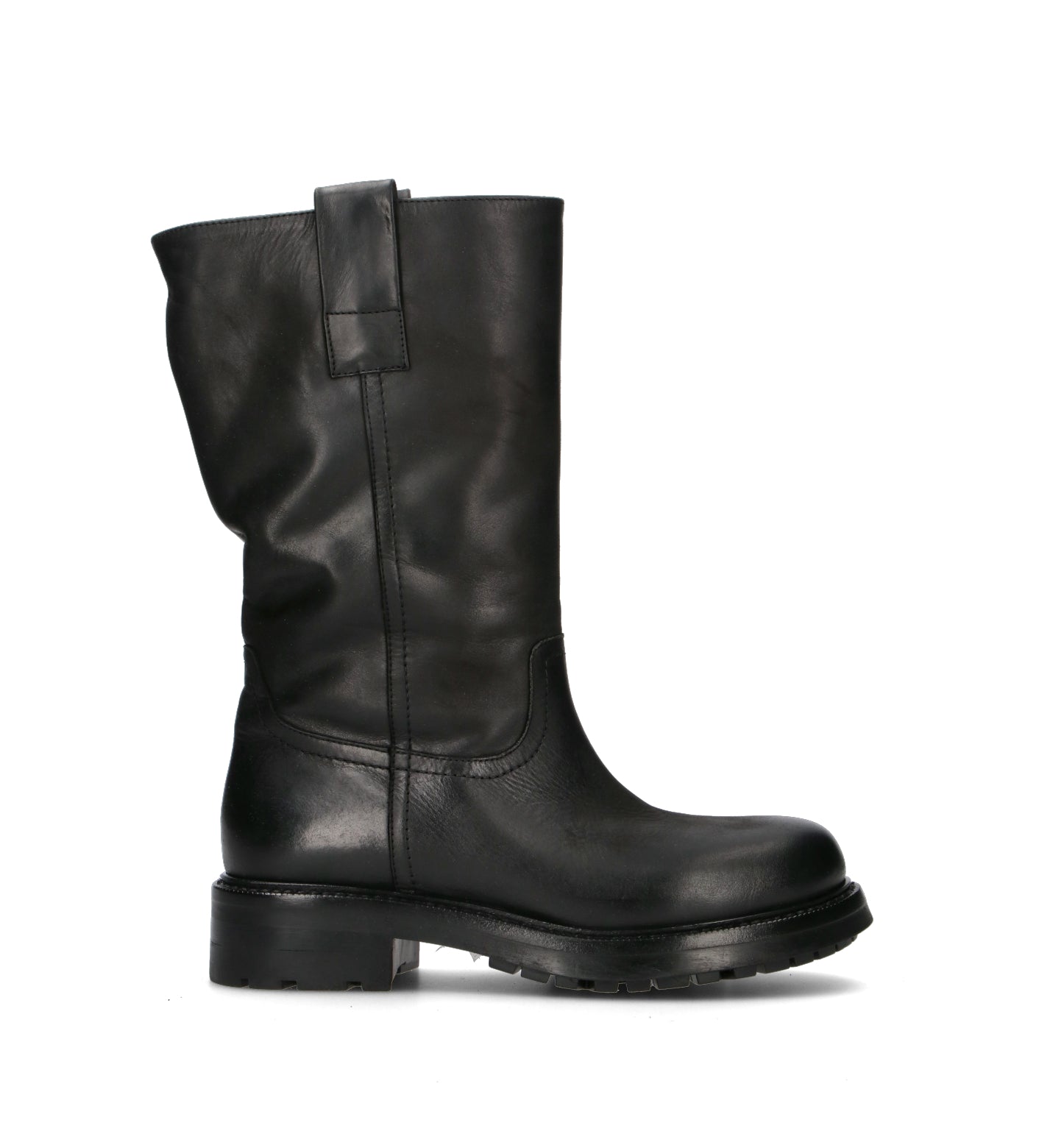 NEROFUMO Stivale donna nero in pelle